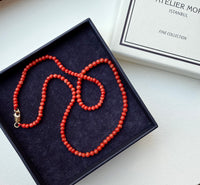 Plain Coral 14K Altın Kolye