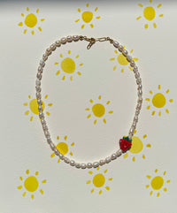 Strawberry İnci Kolye | Atelier Mori X Tilmik Beads